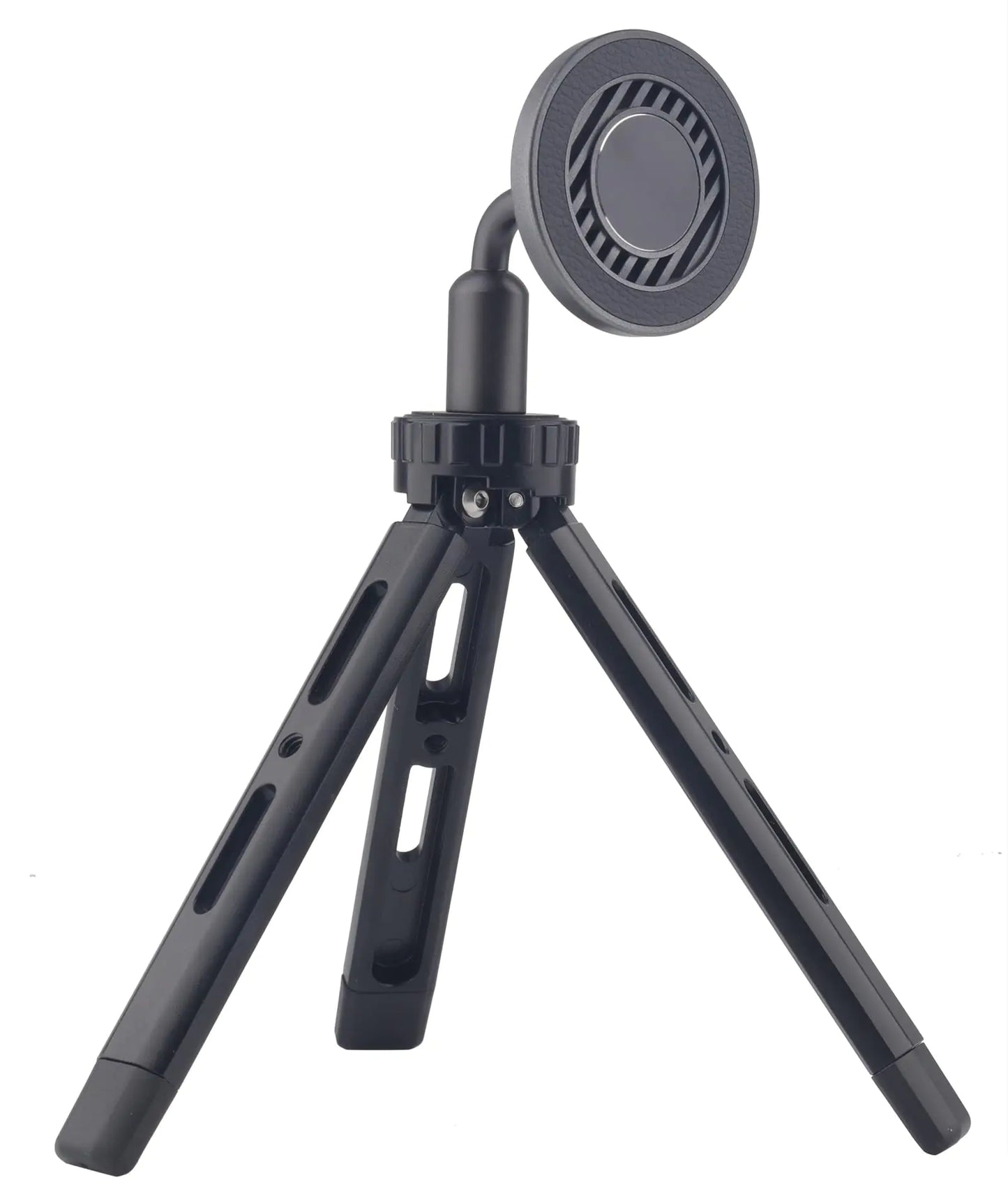 Rigdance Magnetic Tripod Phone Mount for Magsafe Height Adjustable Mini Tripod for iPhone 16/15/14/13/12 Series Heavy Duty Metal Phone Tripod Holder