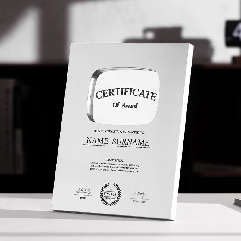 YouTube Play Button Silver Gold YouTube Medal Wall Decoration Internet Celebrity