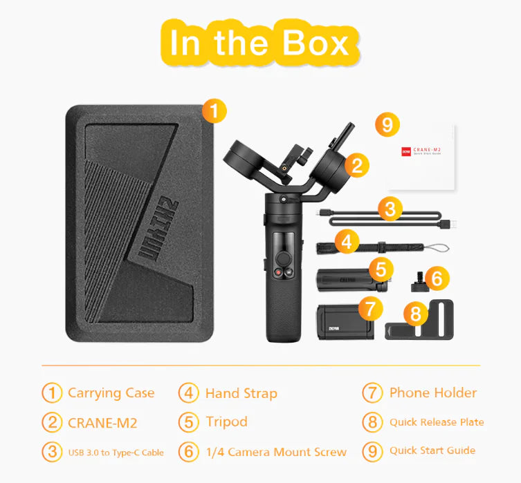 ZHIYUN CRANE M2 Handheld Stabilizer for Cameras