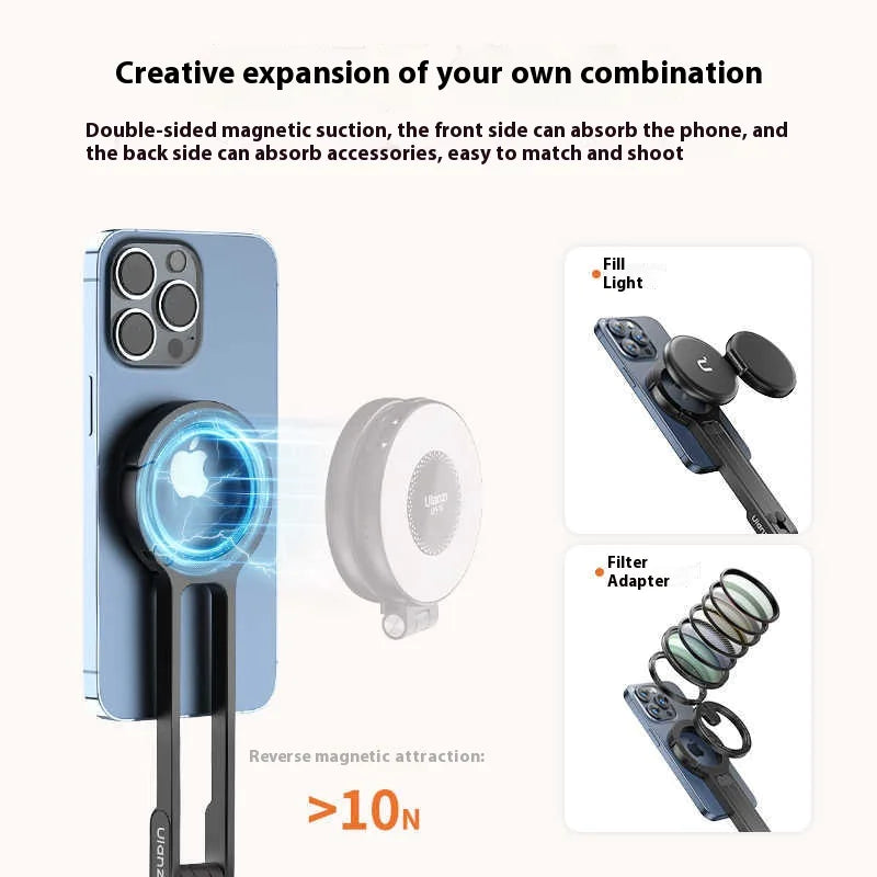 Carabiner-Style Magnetic Phone Tripod