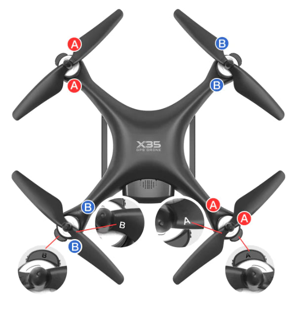 X35 4K Drone with Gimbal and Long Battery Life