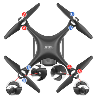 X35 4K Drone with Gimbal and Long Battery Life