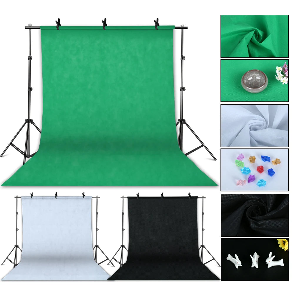 2.6X3M Photography Kit Photo Studio Softbox With Backdrops Tripod Non-Woven Fabric Suitable For Photos Home Photo Graphy