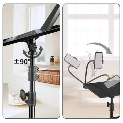 90/125/145cm Tray  Laptop Projector Tripod Stand Tripod Adjustable Height DJ Mixer Standing Desk Outdoor Computer Desk Stand