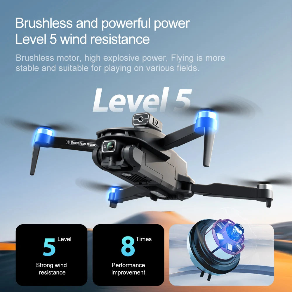 V168 Max Mini Drone Screen Ccontrol 8K HD Dual Cameras Remote 5G WIFI FPV Remote Control Portable Obstacle Avoidance Drone