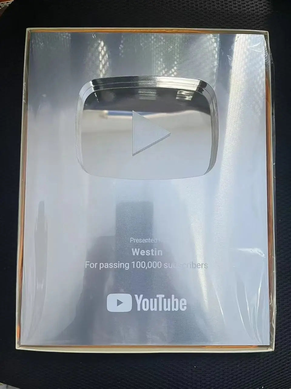 YouTube Play Button Silver Gold YouTube Medal Wall Decoration Internet Celebrity