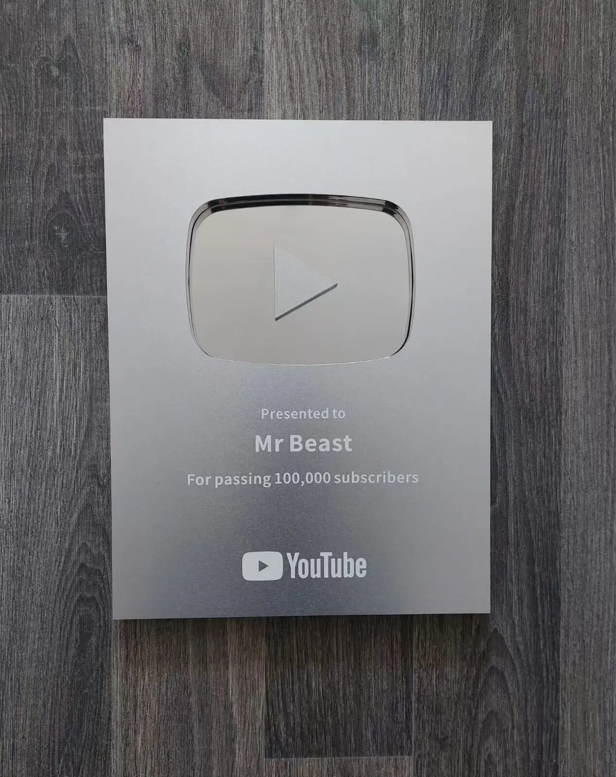 YouTube Play Button Silver Gold YouTube Medal Wall Decoration Internet Celebrity