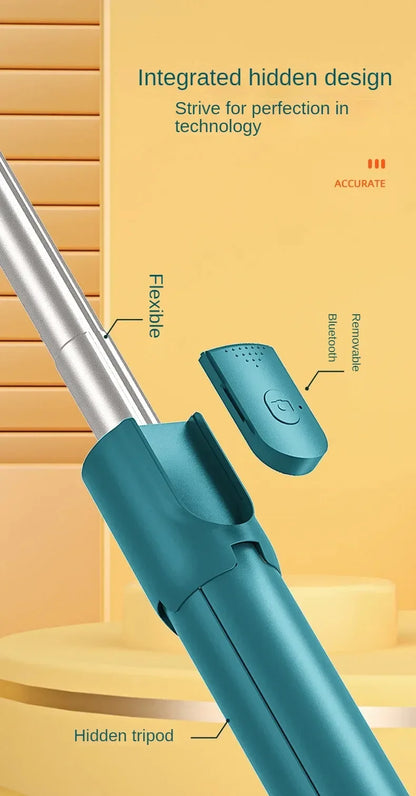Bluetooth Telescopic Selfie Stick with Tripod - Universal Phone Holder for TikTok/YouTube Live & Photography‌ ‌