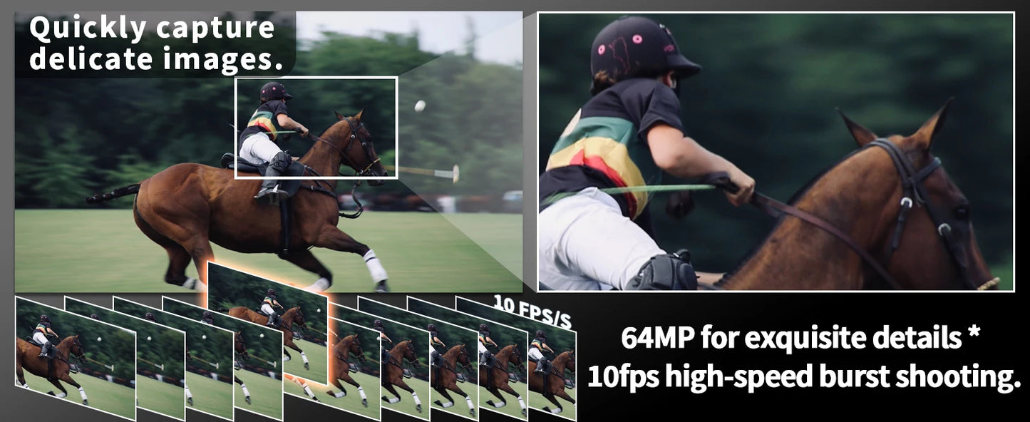 NBD 64MP Digital Cameras for Photography, 16X Optical Zoom Camera with WiFi & App Control, Vlogging Camera with 180°Flipable Scr