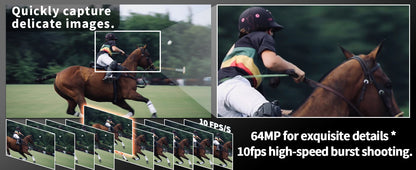 NBD 64MP Digital Cameras for Photography, 16X Optical Zoom Camera with WiFi & App Control, Vlogging Camera with 180°Flipable Scr