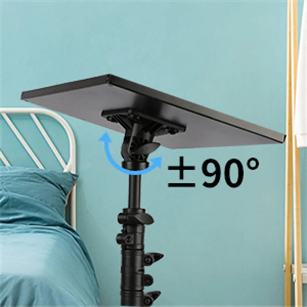 90/125/145cm Tray  Laptop Projector Tripod Stand Tripod Adjustable Height DJ Mixer Standing Desk Outdoor Computer Desk Stand