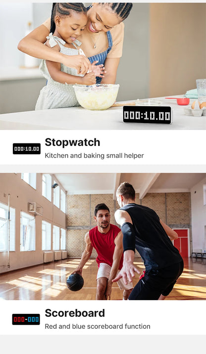 Ulanzi TC001 Smart Pixel Clock Youtube Followers Simultaneous Weather Forecast Function Pixelated Message Display