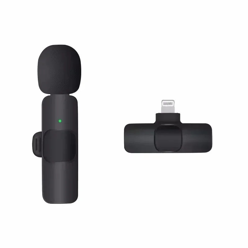 Mini Wireless Microphone for mobile phones Wireless Lavalier Microphone for iPhone Video Recording Live Streaming YouTube Tik