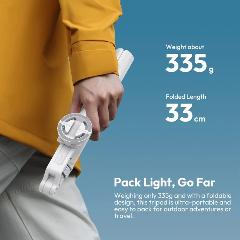 Ulanzi TT88 Overhead Selfie Stick 1.44M with MagSafe Clamp Photograph Tripod 360° Panoramic Shooting for Phone Livestream Vlog