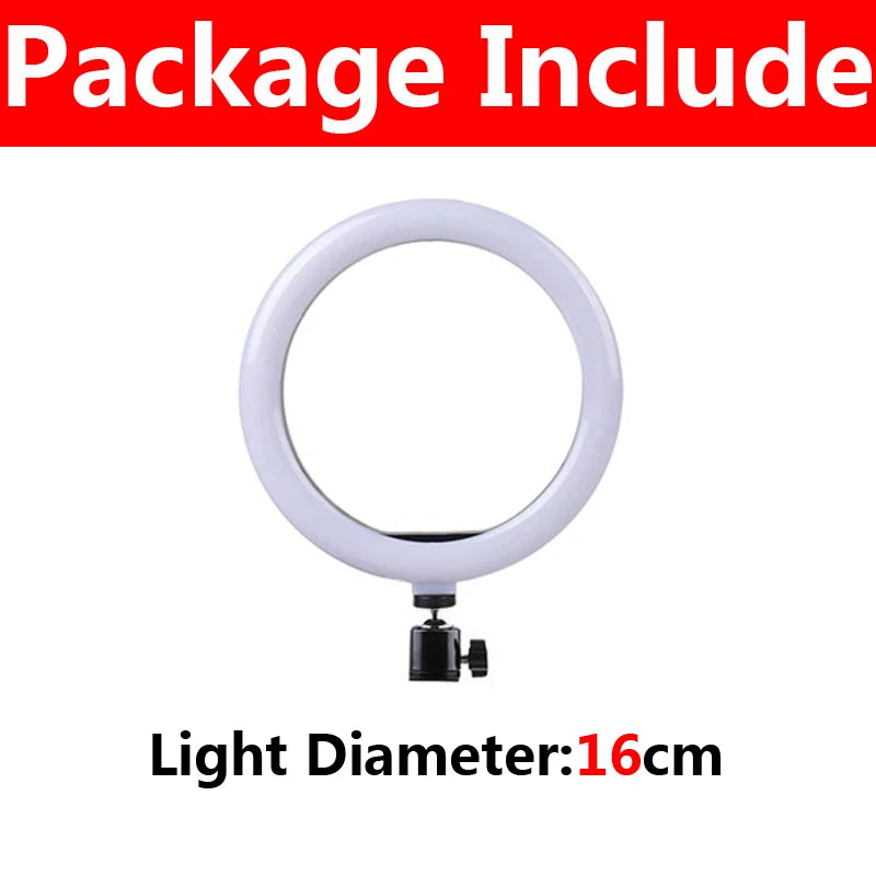10inch LED Selfie Ring Lights Led Photography Light Lamp with Phone Stand Photo Lamp Ringlight For Youtube Video Live Fill Lamps