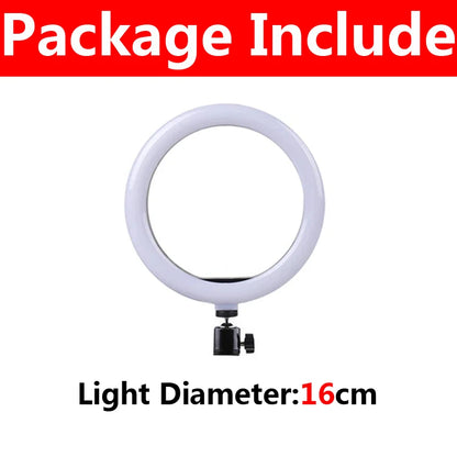 10inch LED Selfie Ring Lights Led Photography Light Lamp with Phone Stand Photo Lamp Ringlight For Youtube Video Live Fill Lamps