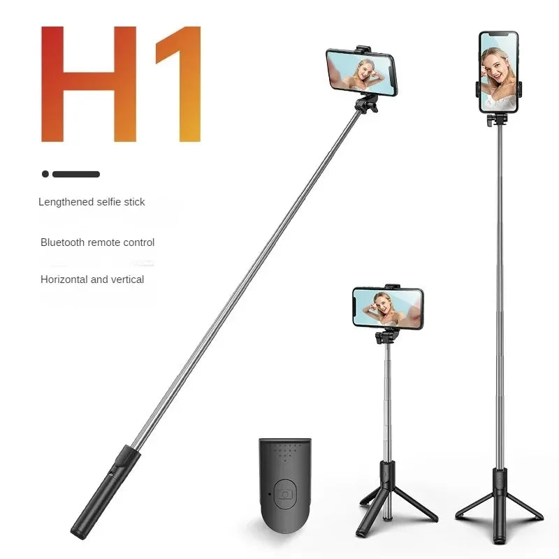 Bluetooth Telescopic Selfie Stick with Tripod - Universal Phone Holder for TikTok/YouTube Live & Photography‌ ‌