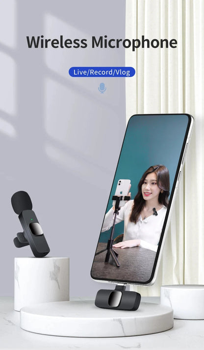 Wireless Microphone Lavalier Microphone for Live Streaming/YouTube/TikTok/Facebook for iPhone16 /Android Microphones