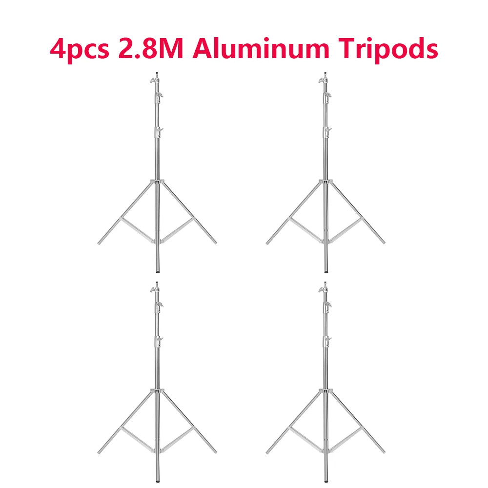 SH 280cm Stainless Steel Light Stand Photography Stand for Photo Video Lighting Spring Cushioned Heavy Duty Stand Tripod
