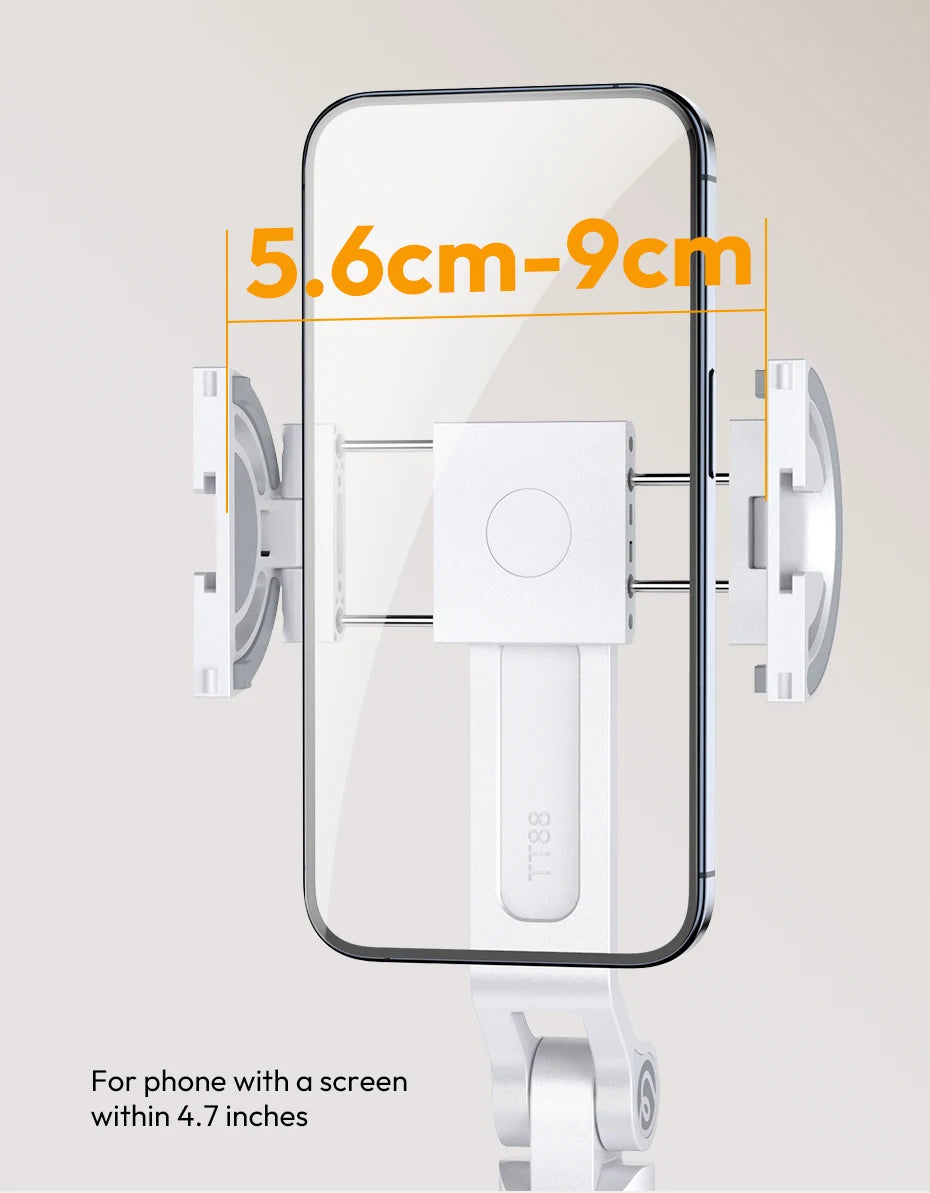 Ulanzi TT88 Overhead Selfie Stick 1.44M with MagSafe Clamp Photograph Tripod 360° Panoramic Shooting for Phone Livestream Vlog