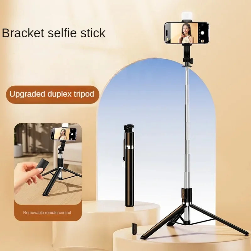 Bluetooth Telescopic Selfie Stick with Tripod - Universal Phone Holder for TikTok/YouTube Live & Photography‌ ‌