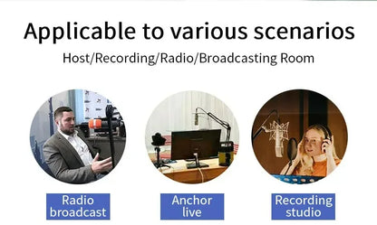 Professional Flexible Desktop Microphone Hanging Adjustable Boom Scissor Arm Stand for Podcast Streaming Youtube