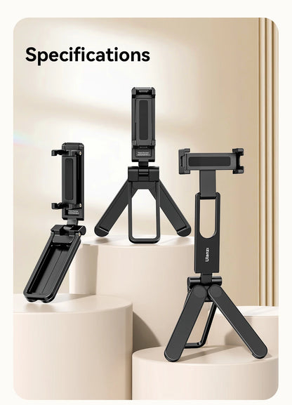 Ulanzi MA26 Foldable Phone Tripod Mini Pocket Tripod for Phone Vertical Horizontal Shooting Expansion Video Light Microphone