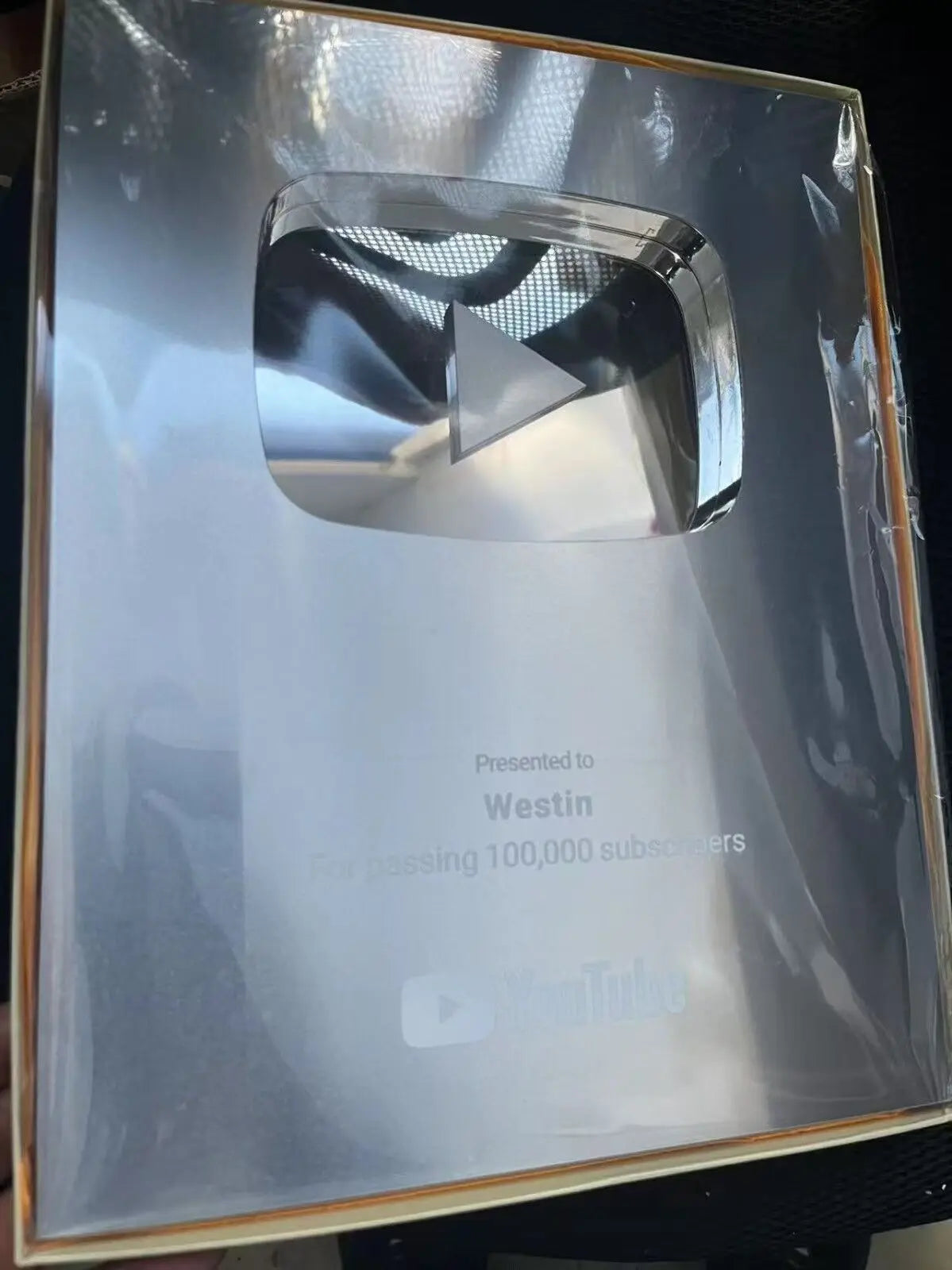 YouTube Play Button Silver Gold YouTube Medal Wall Decoration Internet Celebrity