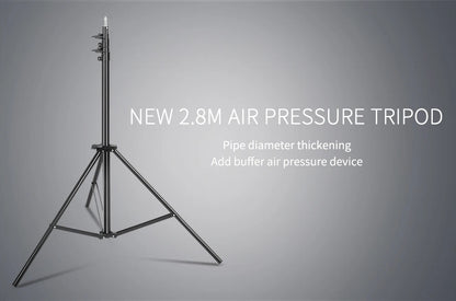 SH 280cm Stainless Steel Light Stand Photography Stand for Photo Video Lighting Spring Cushioned Heavy Duty Stand Tripod