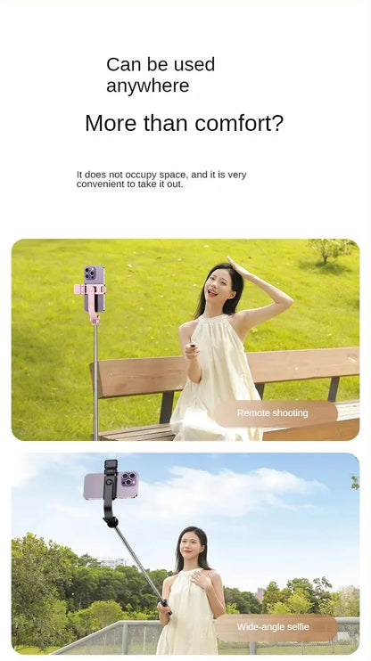 Bluetooth Telescopic Selfie Stick with Tripod - Universal Phone Holder for TikTok/YouTube Live & Photography‌ ‌