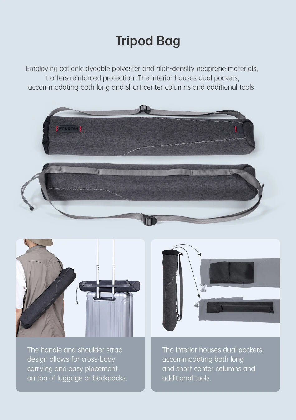 Ulanzi Falcam TreeRoot Quick Lock Travel Tripod M40 High Modulus Carbon Fiber with F38 Pro Quick Release Maximum Height 1552mm