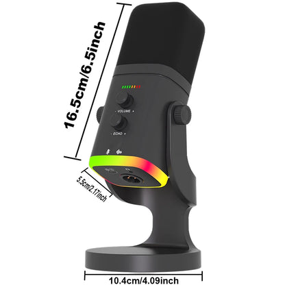 XLR/USB Dynamic Microphone for Streaming & Gaming,  Ideal PC Mic for Youtube, Singing, Recording