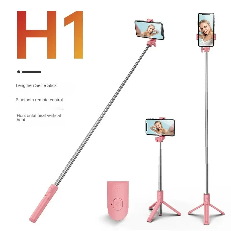 Bluetooth Telescopic Selfie Stick with Tripod - Universal Phone Holder for TikTok/YouTube Live & Photography‌ ‌