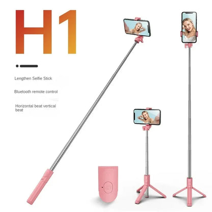 Bluetooth Telescopic Selfie Stick with Tripod - Universal Phone Holder for TikTok/YouTube Live & Photography‌ ‌