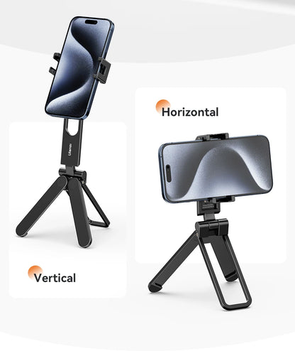 Ulanzi MA26 Foldable Phone Tripod Mini Pocket Tripod for Phone Vertical Horizontal Shooting Expansion Video Light Microphone