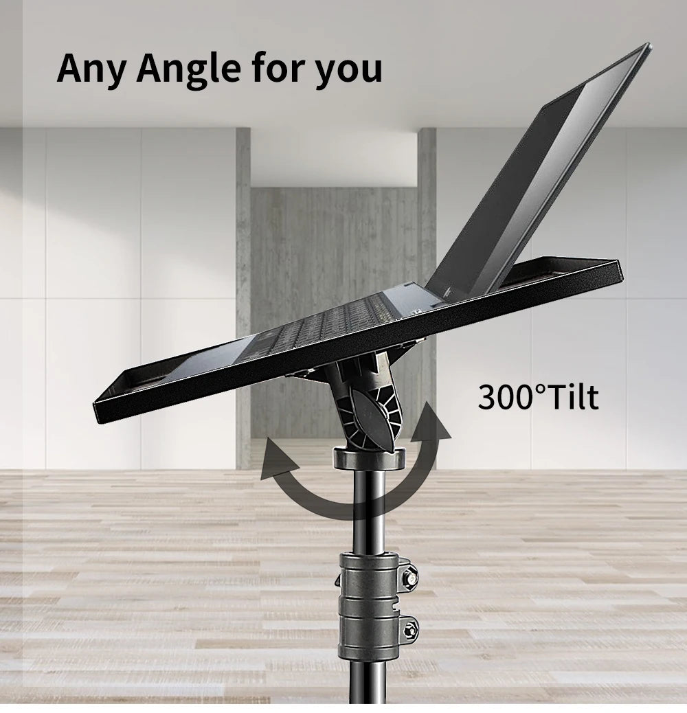 90/125/145cm Tray  Laptop Projector Tripod Stand Tripod Adjustable Height DJ Mixer Standing Desk Outdoor Computer Desk Stand