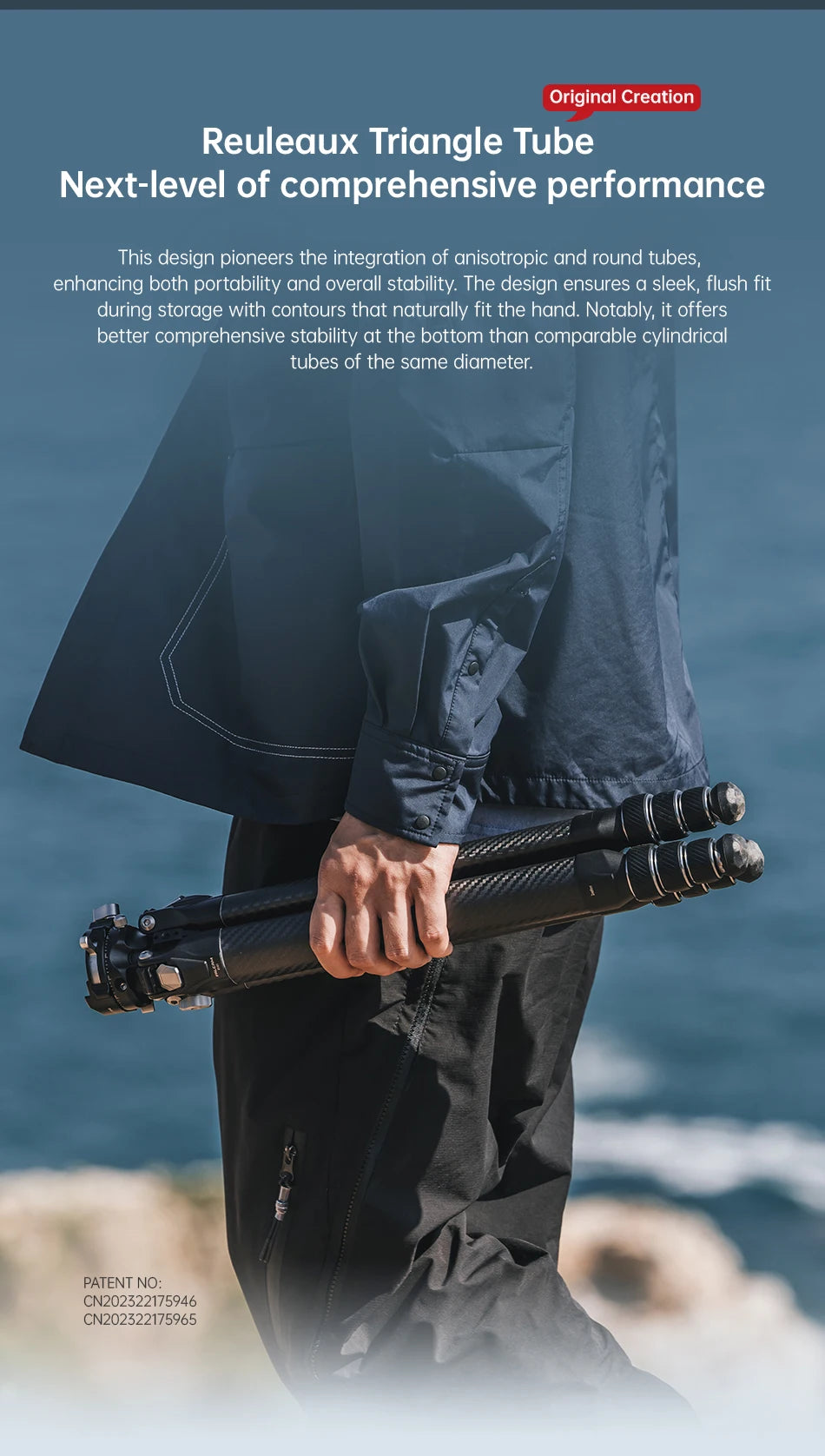 Ulanzi Falcam TreeRoot Quick Lock Travel Tripod M40 High Modulus Carbon Fiber with F38 Pro Quick Release Maximum Height 1552mm