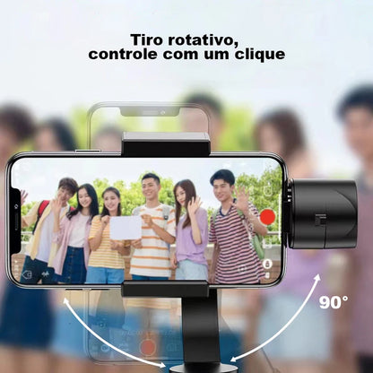 Gimbal Stabilizer for Smartphone Photography, 3-axis Anti-vibration, Portable Rechargeable Universal Tripod