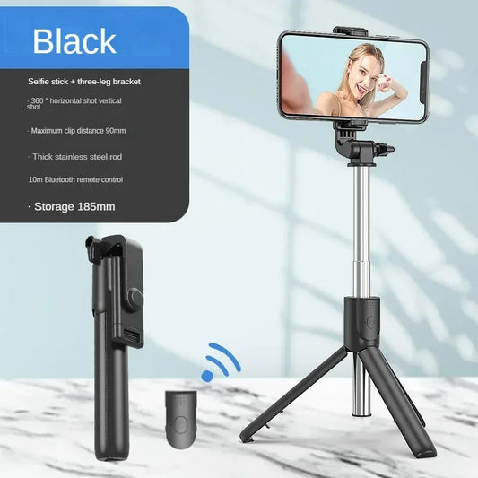 Bluetooth Telescopic Selfie Stick with Tripod - Universal Phone Holder for TikTok/YouTube Live & Photography‌ ‌