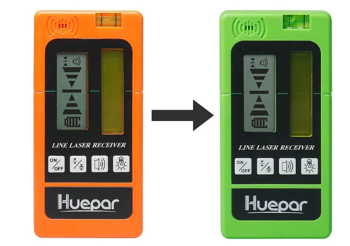 Huepar 4D 16-Line Self-Leveling Laser Level with Green Beam,Remote,Receiver/Tripod,High Precision Leveling Tool for Construction