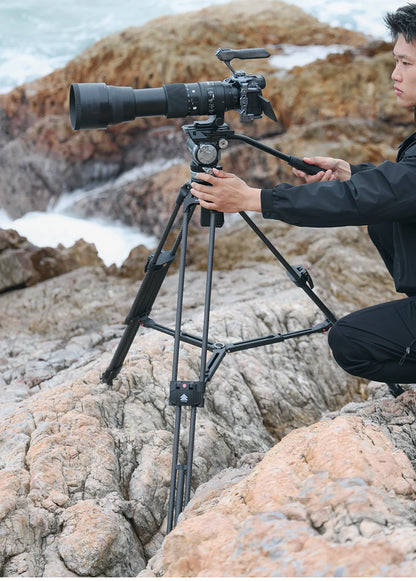Ulanzi Video Fast Heavy Duty Carbon Fiber/Aluminum Tripod 10KG Load Capacity for Outdoor Photograph Professional Camera Tripod