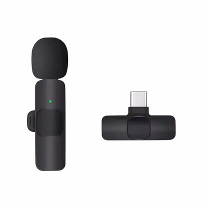 Mini Wireless Microphone for mobile phones Wireless Lavalier Microphone for iPhone Video Recording Live Streaming YouTube Tik