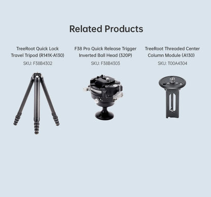 Ulanzi Falcam TreeRoot Quick Lock Travel Tripod M40 High Modulus Carbon Fiber with F38 Pro Quick Release Maximum Height 1552mm