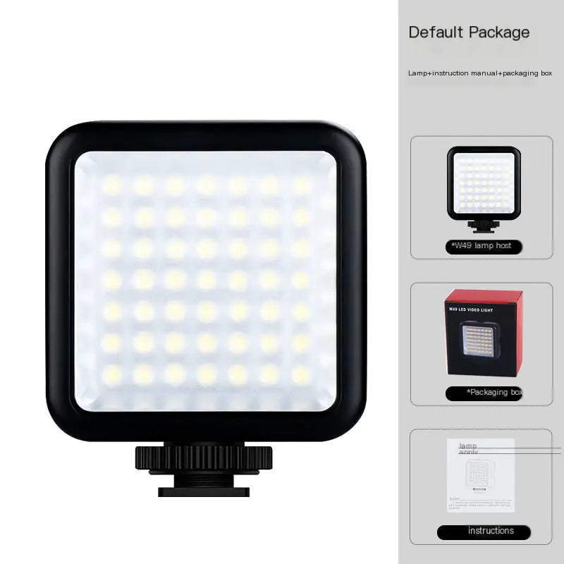 W49 LED Video Light with Phone Clamp for Streaming