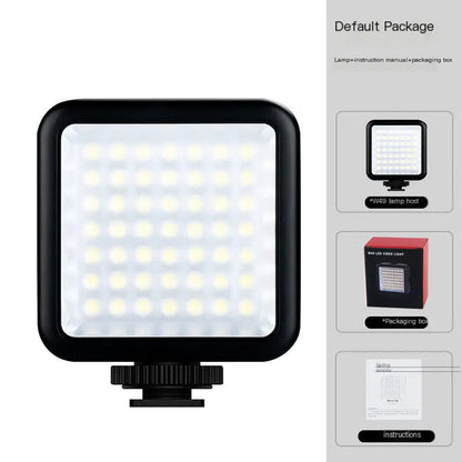 W49 LED Video Light with Phone Clamp for Streaming