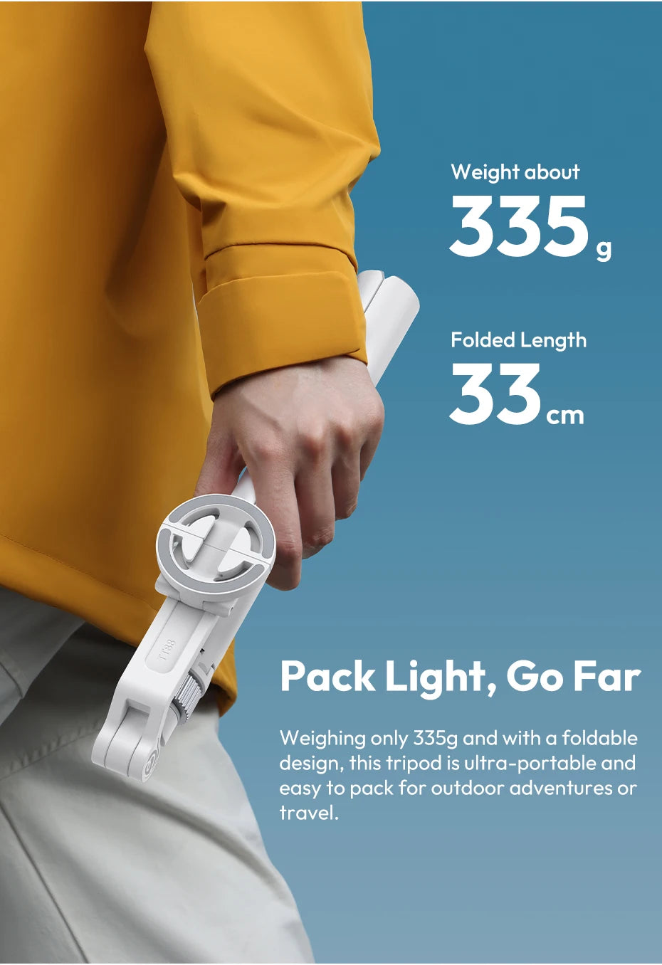 Ulanzi TT88 Overhead Selfie Stick 1.44M with MagSafe Clamp Photograph Tripod 360° Panoramic Shooting for Phone Livestream Vlog