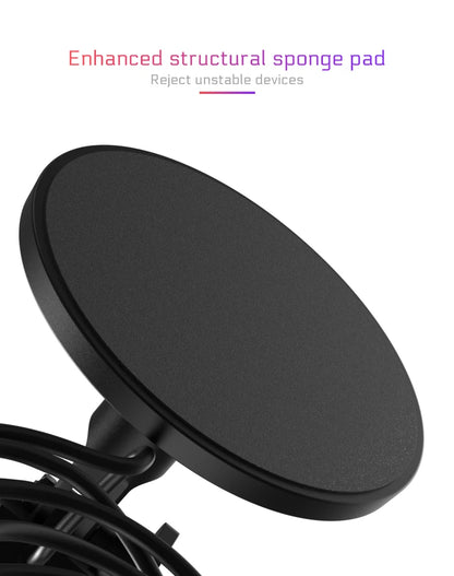 Professional USB Studio RGB Microphone For PC Streaming, Game, YouTube Video, Singing