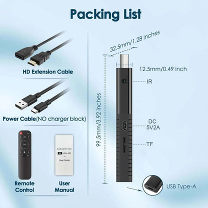 HOT Android TV Stick Smart 4K Home theater TVR3 AllwinnerH313 Netflix YouTube 2.4G/5G WIFI Youtube Player 1GB 8GB Set Top Box