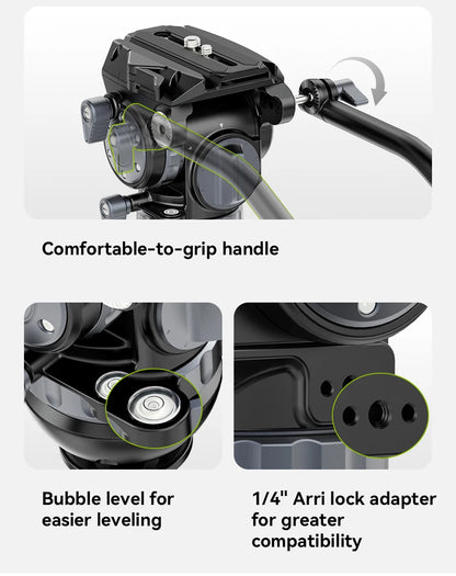 Ulanzi Video Fast Heavy Duty Carbon Fiber/Aluminum Tripod 10KG Load Capacity for Outdoor Photograph Professional Camera Tripod