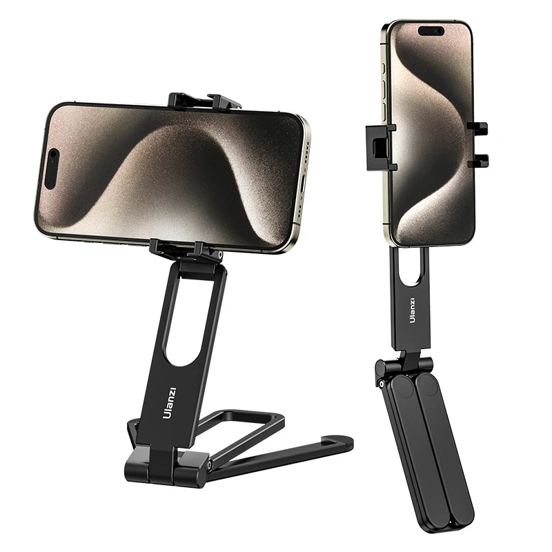Ulanzi MA26 Foldable Phone Tripod Mini Pocket Tripod for Phone Vertical Horizontal Shooting Expansion Video Light Microphone